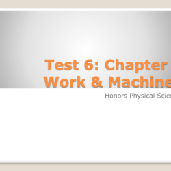 Section 14.2 work and machines answer key