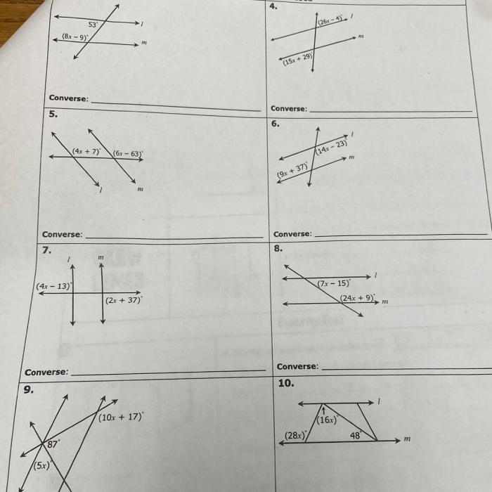 Unit 3 parallel and perpendicular lines homework 4 answer key