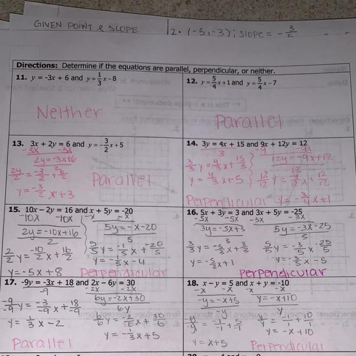 Unit 3 parallel and perpendicular lines homework 4 answer key