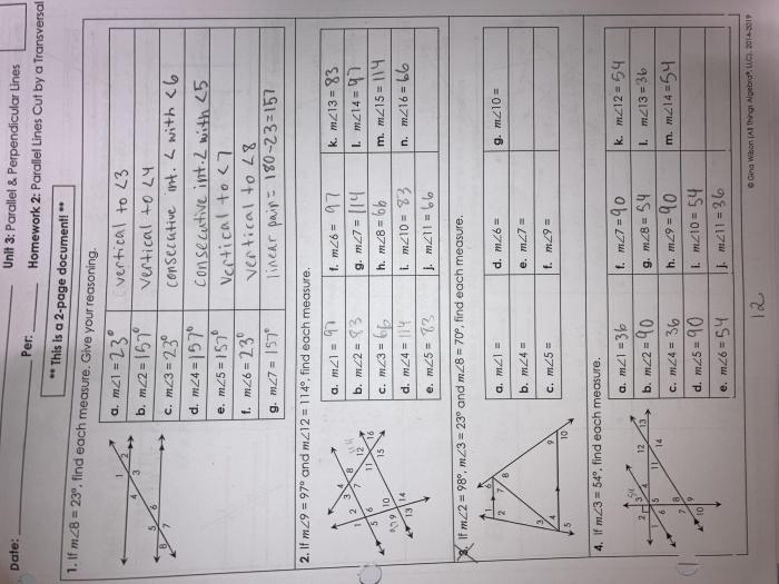 Perpendicular parallel slopes graphs guide math graphing insert use