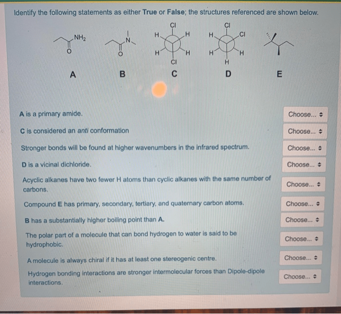 False true statements identify solved molecules transcribed problem text been show has